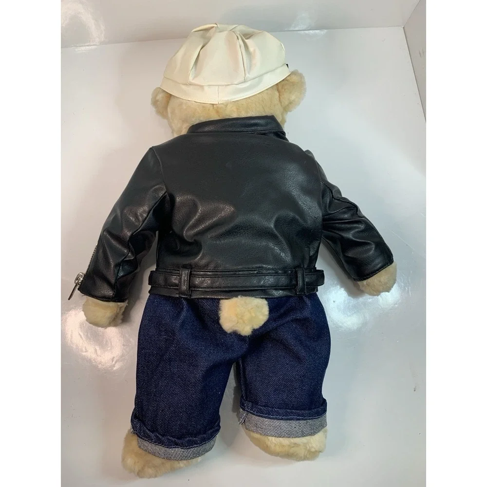 GUND James # 42457 Plush Bear With Removable Moto Jacket Outfit Soft Cuddly Rare - Picture 10 of 16